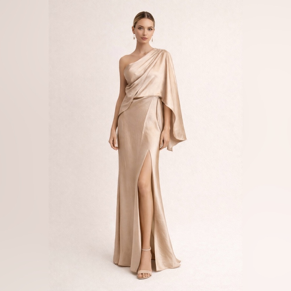 🌺Significant Other Kelsie Champagne Evening Gown